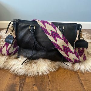 REBECCA MINKOFF LEATHER SATCHEL